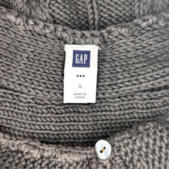 GAP Women's Y2K Baby Doll Style Cable Knit Sweater Gray Size S - Picture 5 of 5